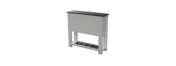 Entry_Way_Table_Render_Back 3D Model of a Farmstyle entry way table