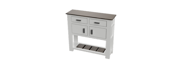 Entry_Way_Table_Render_Front 3D Model of a Farmstyle entry way table